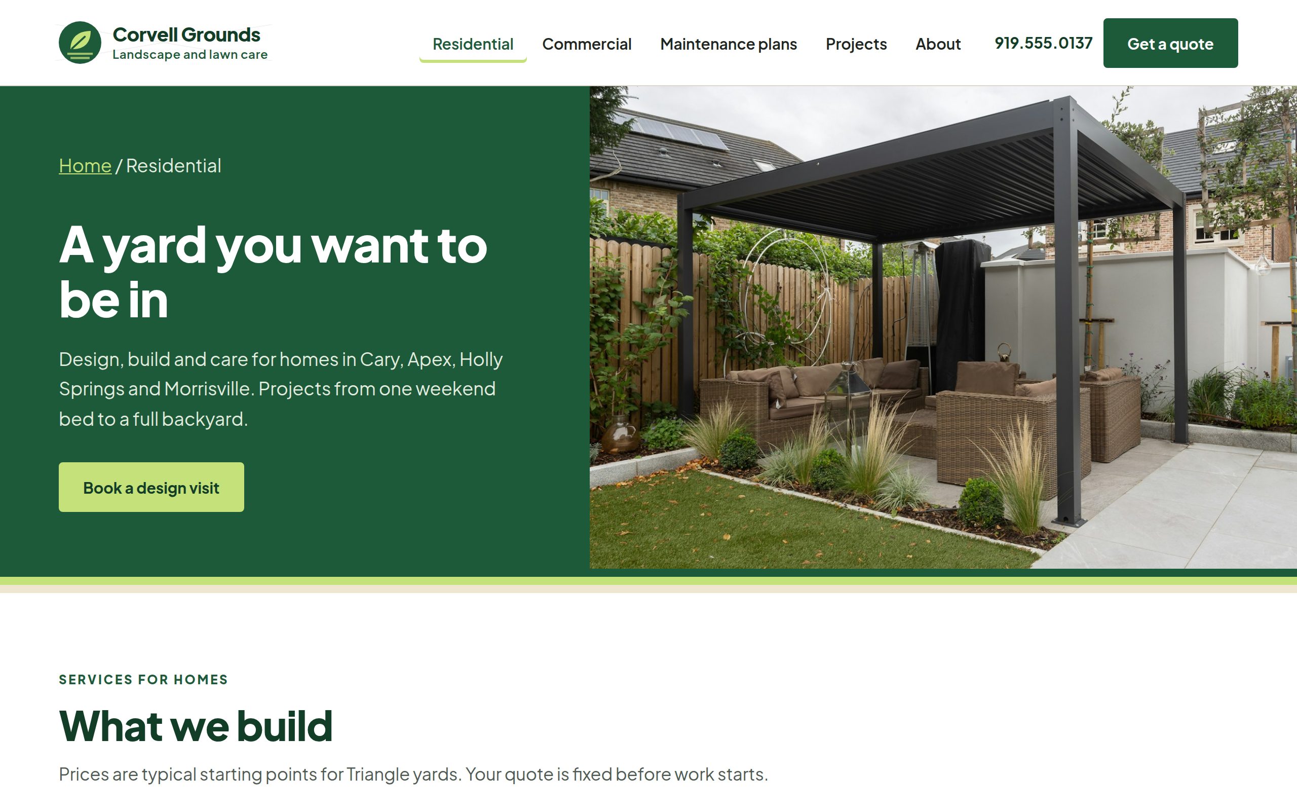 Corvell Grounds residential services page