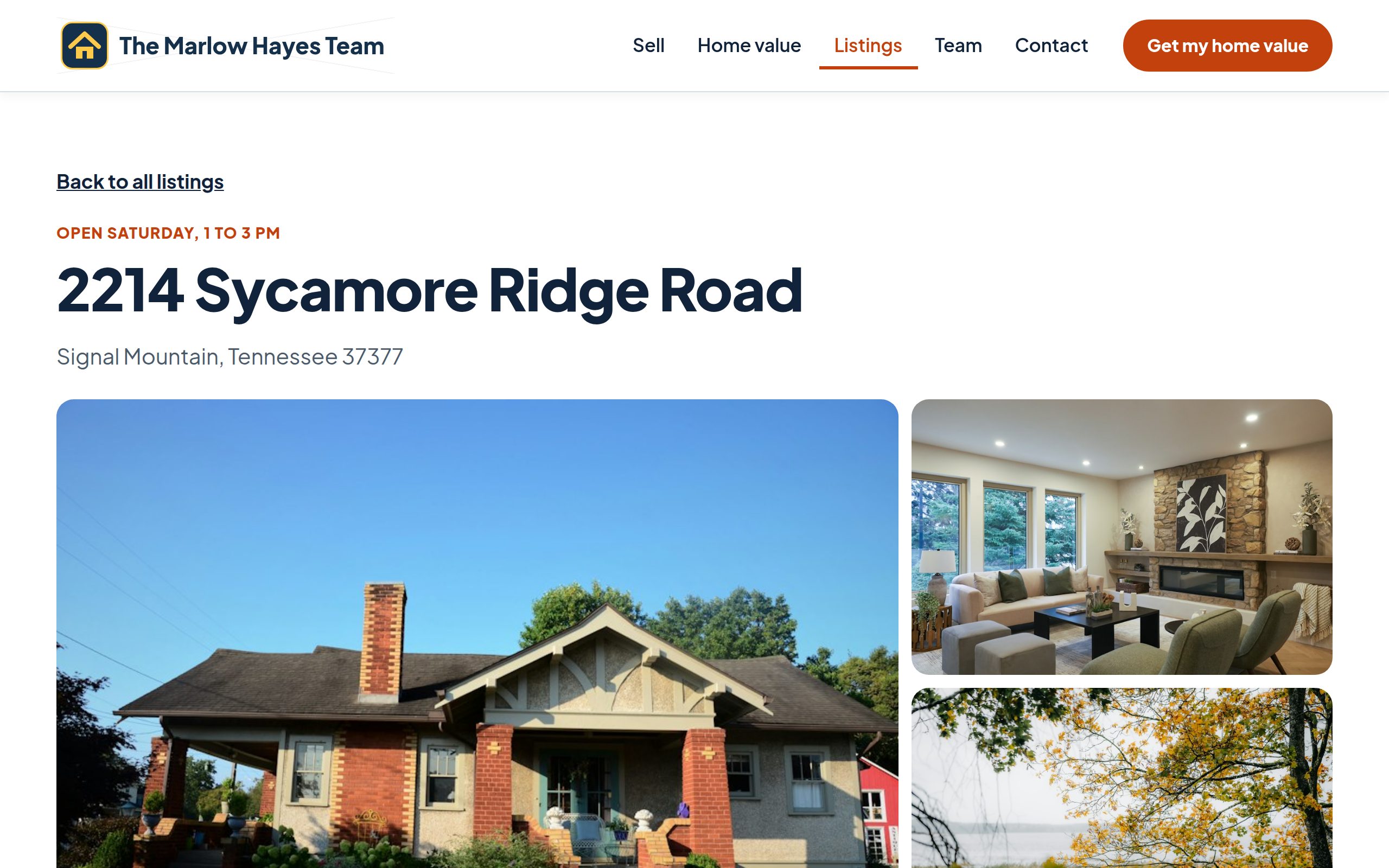 The Marlow Hayes Team listing detail page