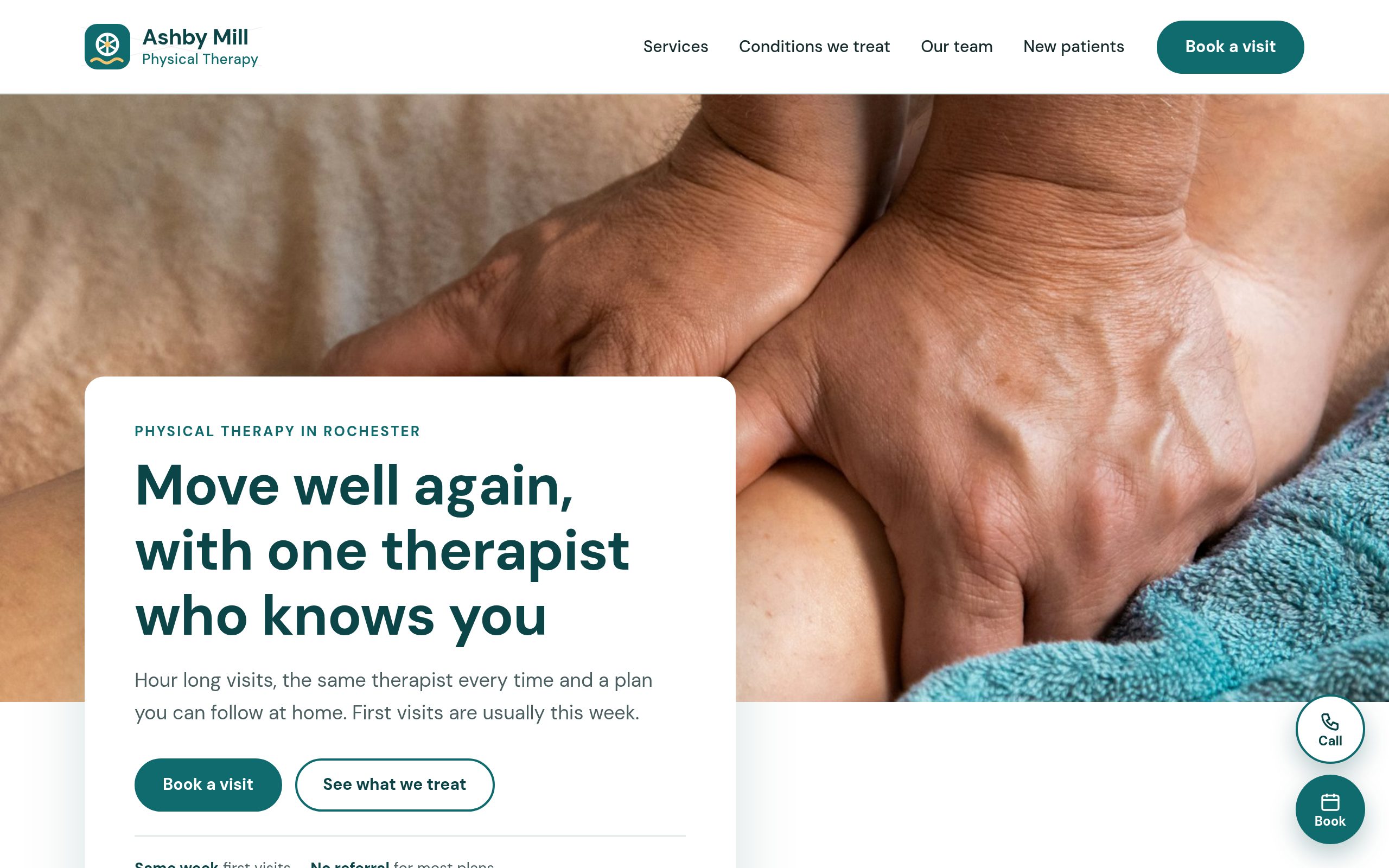 Ashby Mill Physical Therapy home page