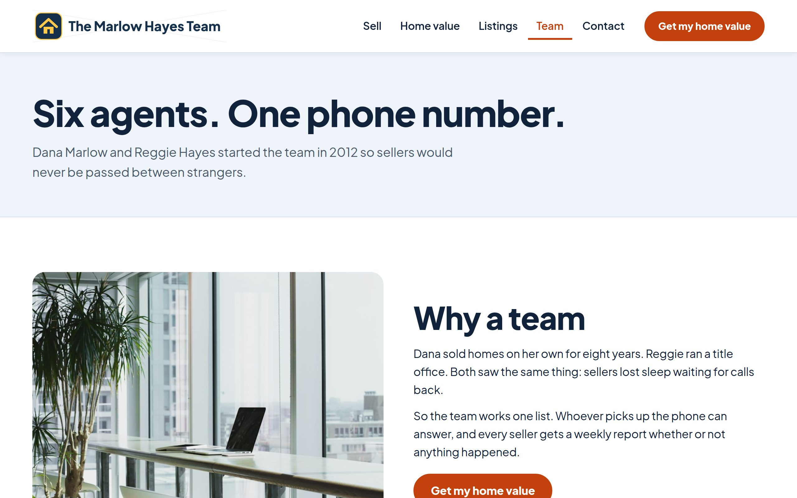 The Marlow Hayes Team team page